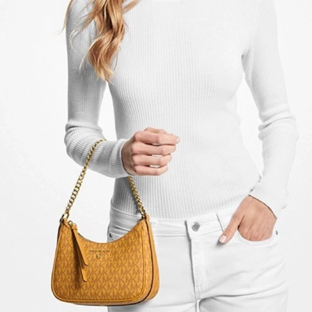 MICHAEL MICHAEL KORS Jet Set Charm Small Logo Shoulder Bag